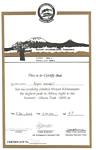 Mount Kilimanjaro Summit Certificate, Roger J. Wendell - 01-05-2003
