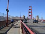 Cycling on the Golden Gate Bridge - September 2005