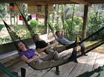 Relaxing in Hammocks - Amazonia, Ecuador, January 2006