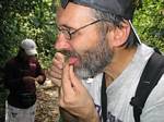 Roger J. Wendell eating ants - Amazonia, Ecuador, January 2006