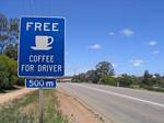 Australia Free Coffee for Driver - November, 2005