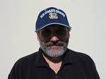 Roger J. Wendell in a Coast Guard hat on Veterans Day - November, 2006