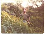 Roger J. Wendell in the Rainforest that surrounded NMO - May 1976