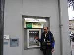 Roger J. Wendell at an ATM at Calais, France - 10-05-2006