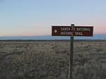 Santa Fe Trail Historical Sign