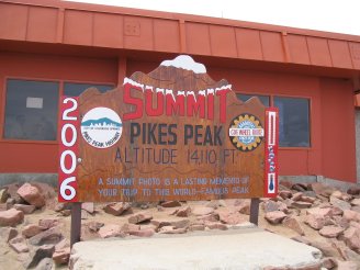 Chair for Photographs on top of Pikes Peak by Roger J. Wendell - 06-10-2006